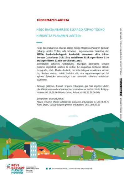 Elkargo azpiko THPa – Tokiko ikerketak