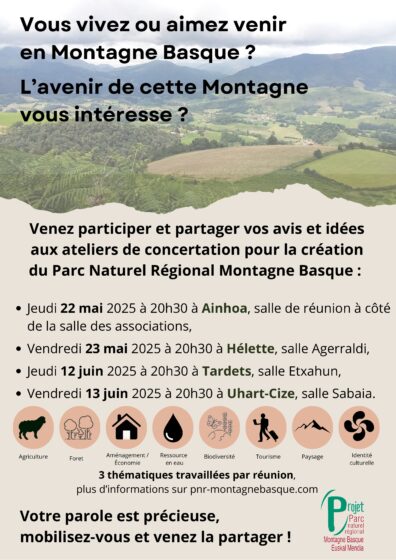 Ateliers de concertation Parc Naturel Régional