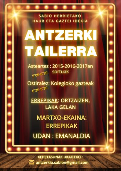 Antzerki tailerra euskaraz