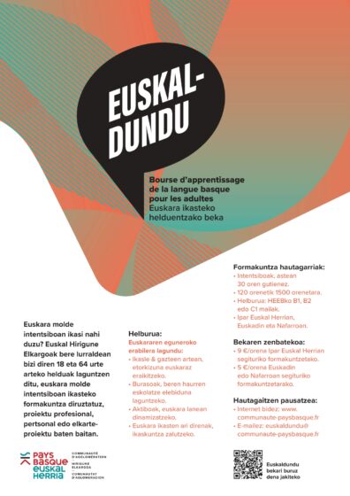 EUSKAL-DUNDU : Euskara ikasteko helduentzako beka